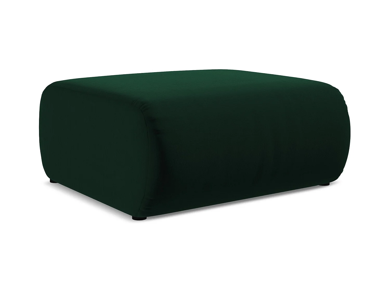 Pouf en velours - bouteille verte - EKAHI