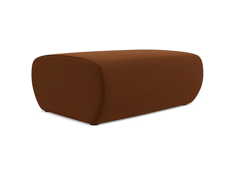 Pouf - Hocker - Samt - Terrakotta - NANEA