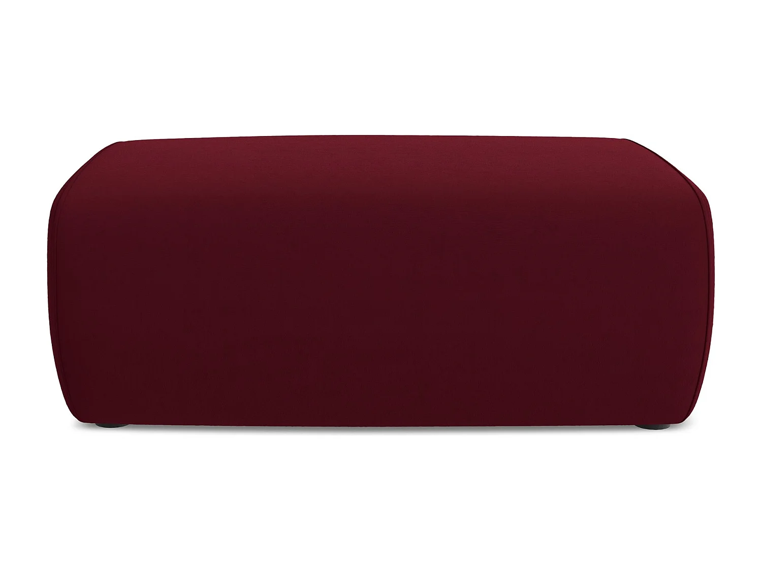 Pouf - Hocker - Samt - Burgund - NANEA