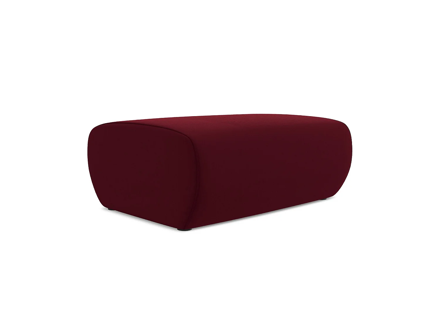 Pouf en velours - bourgogne - PALERMO