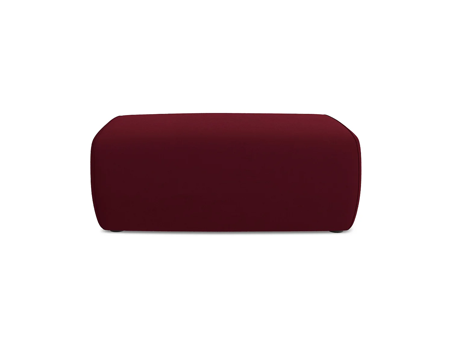 Pouf en velours - bourgogne - PALERMO