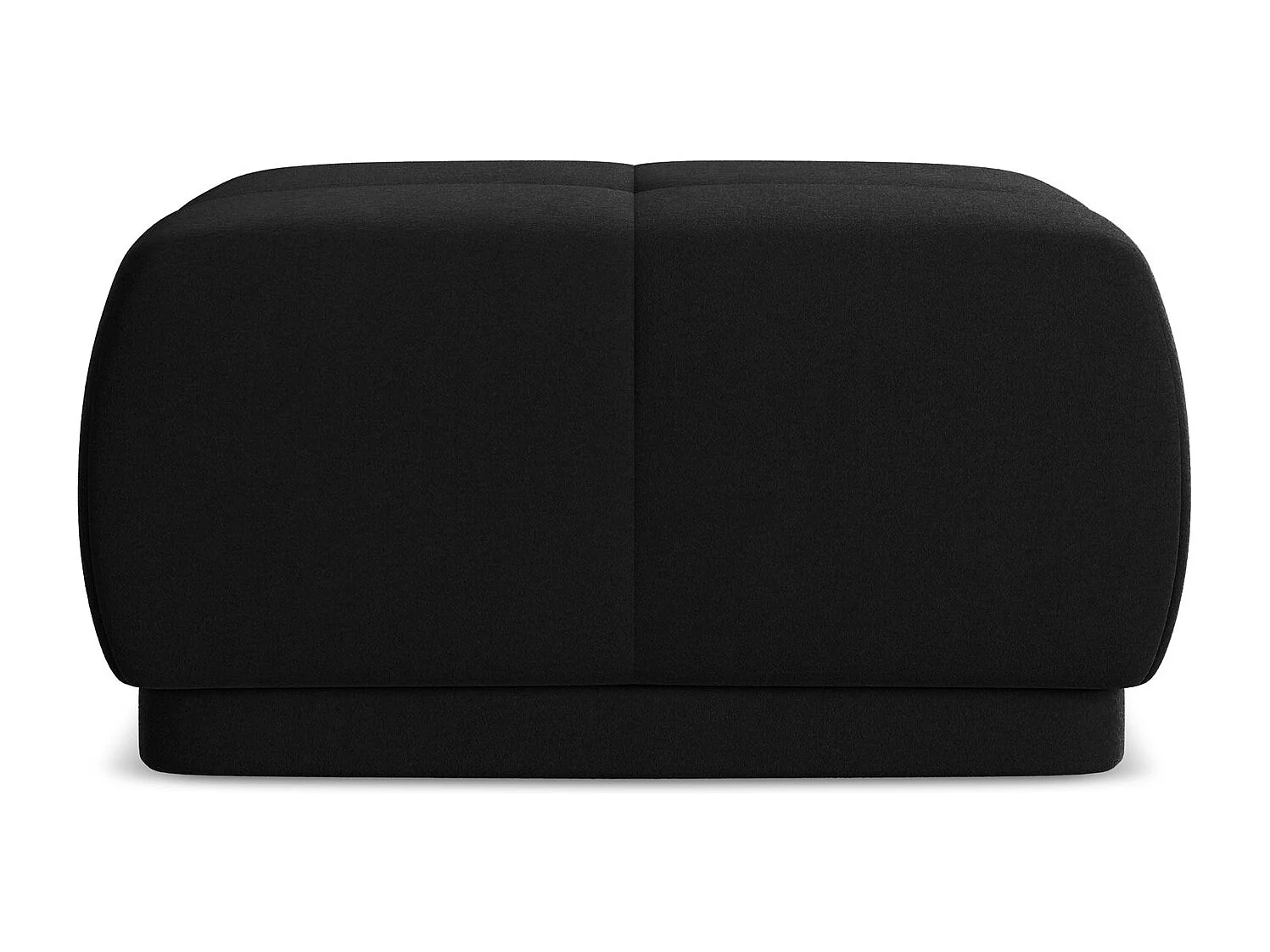Pouf - Hocker - Samt - Schwarz - HOKU