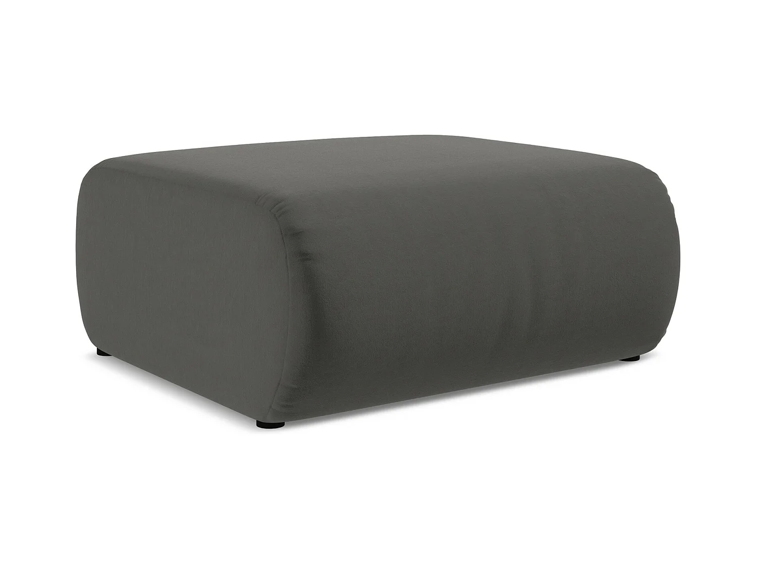Pouf en velours - acier - EKAHI