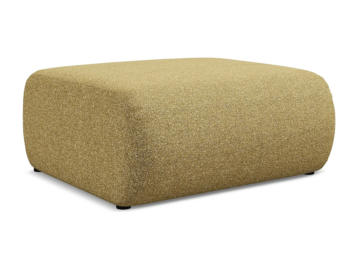 Poef van mosterd textuurstof - EKAHI