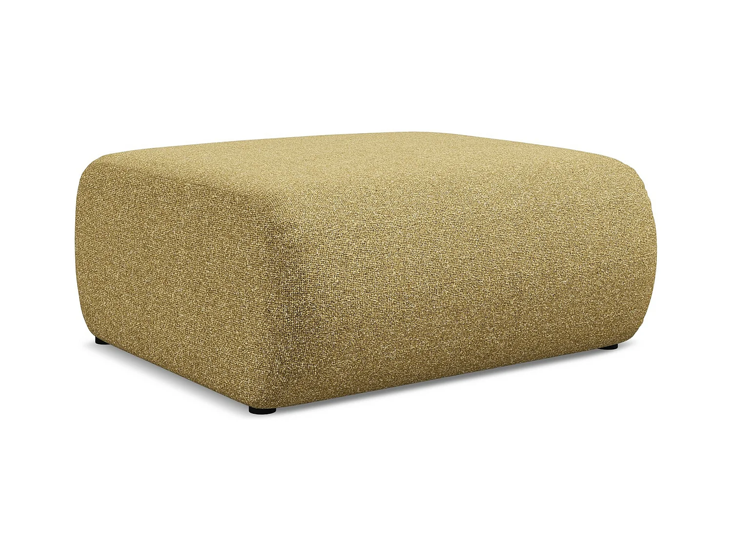 Pouf - Hocker - Strukturstoff - Senf - EKAHI