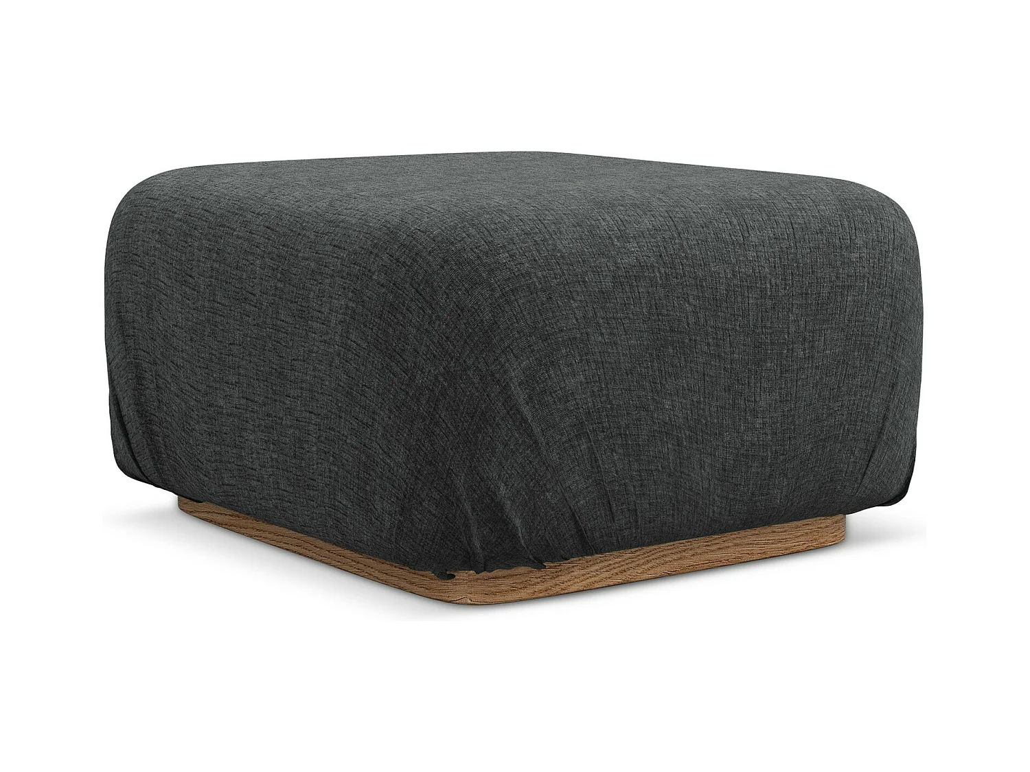 Pouf - Hocker - Chenille - Stahl - AILANI