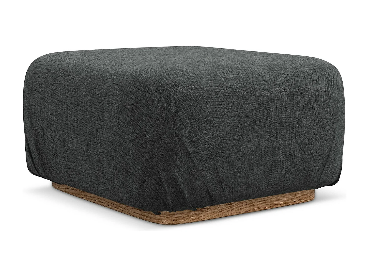 Pouf - Hocker - Chenille - Stahl - AILANI