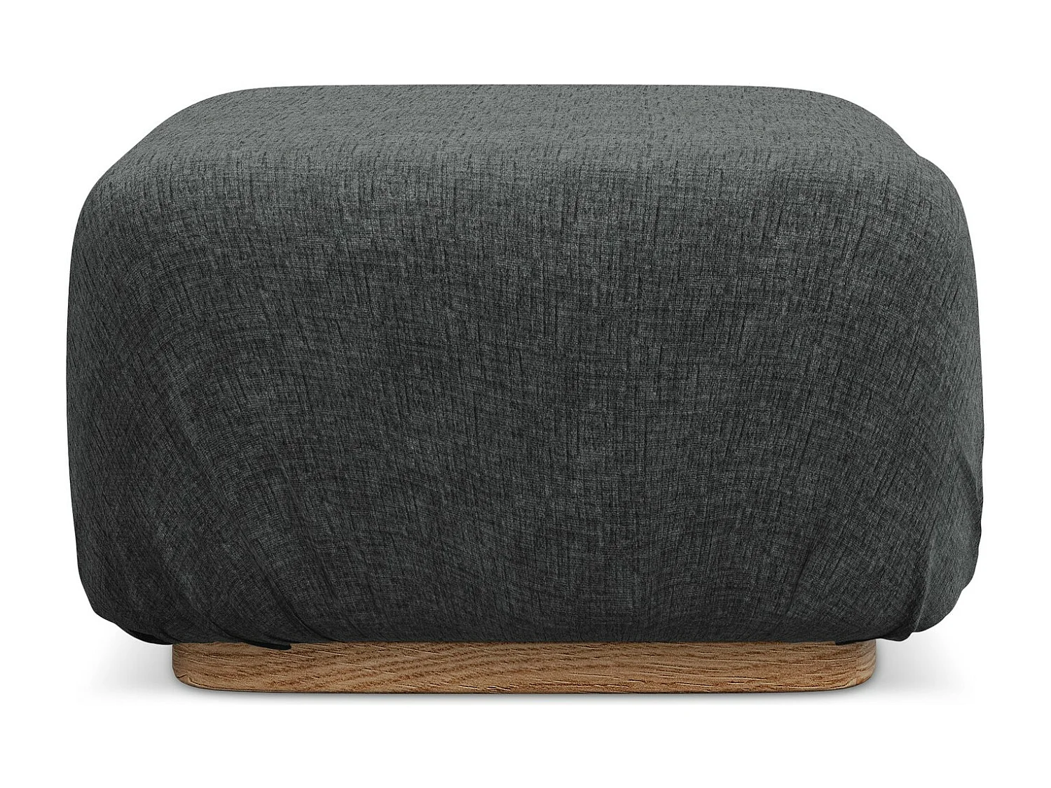 Pouf - Hocker - Chenille - Stahl - AILANI