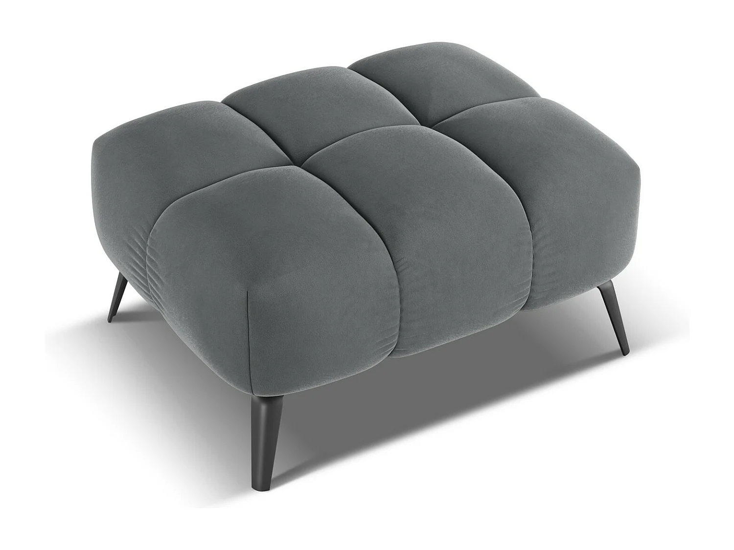 Pouf en velours - acier - NALU