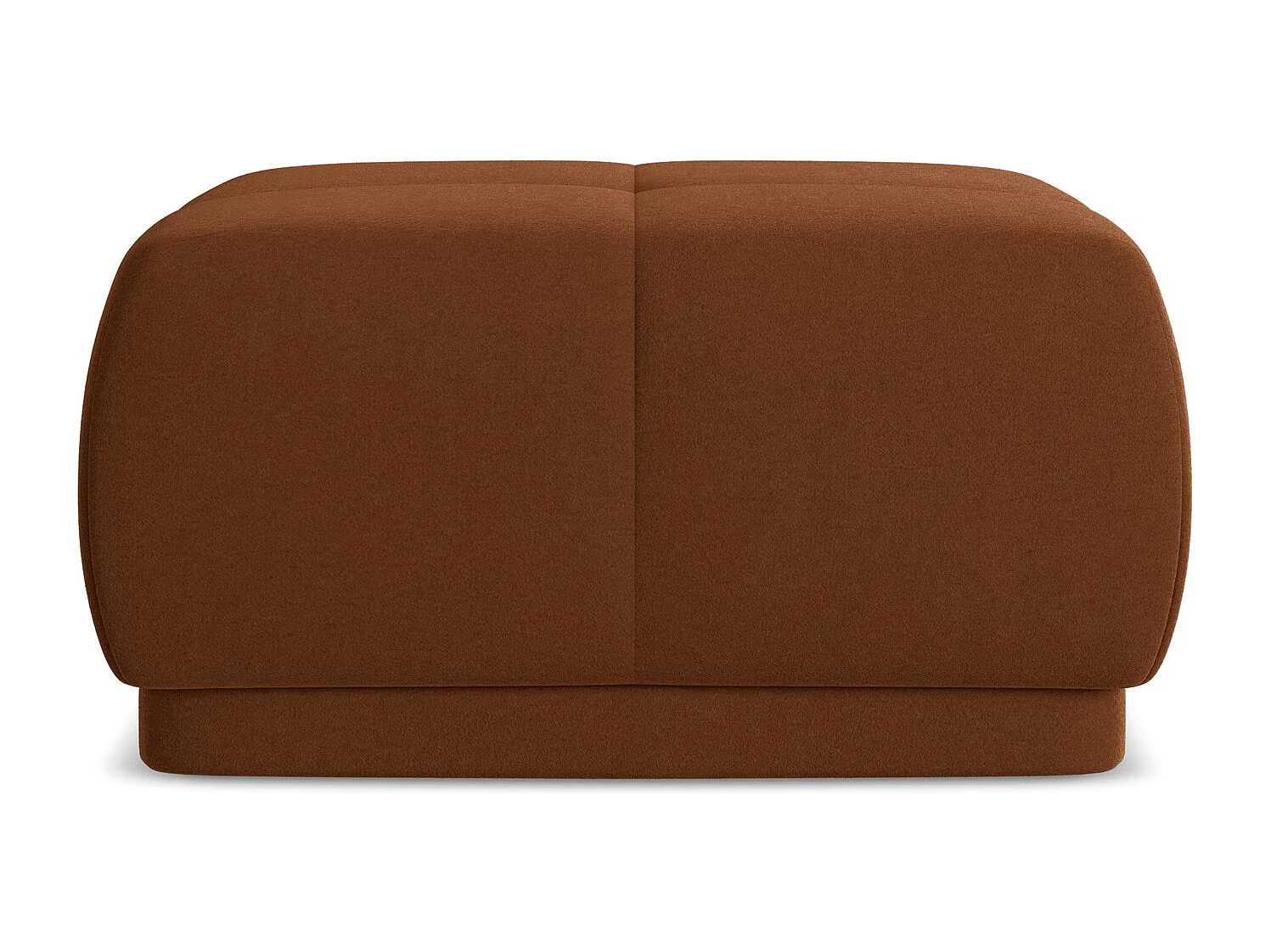 Poef van terracotta velours - HOKU