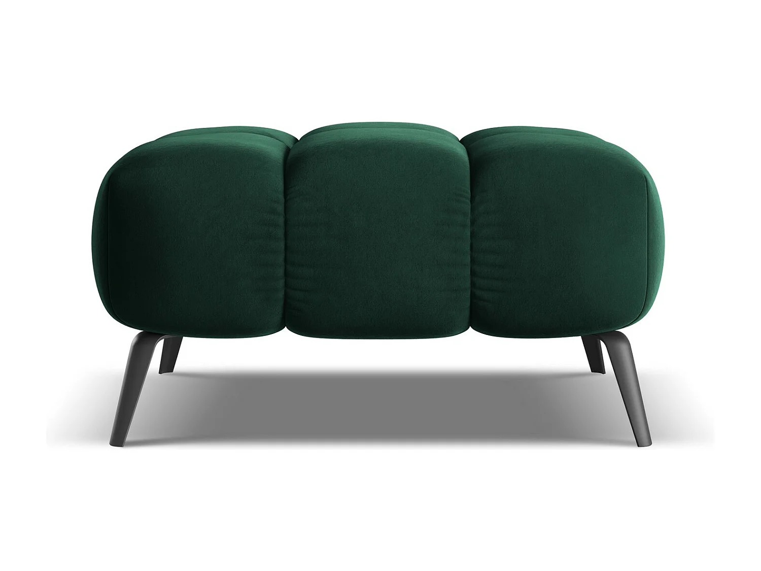 Pouf - Hocker - Samt - Flaschengrün - NALU