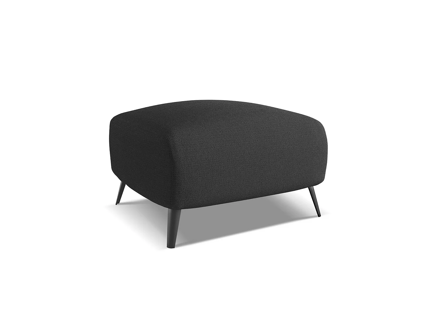 Pouf - Hocker - Chenille - Anthrazit - GENOVA
