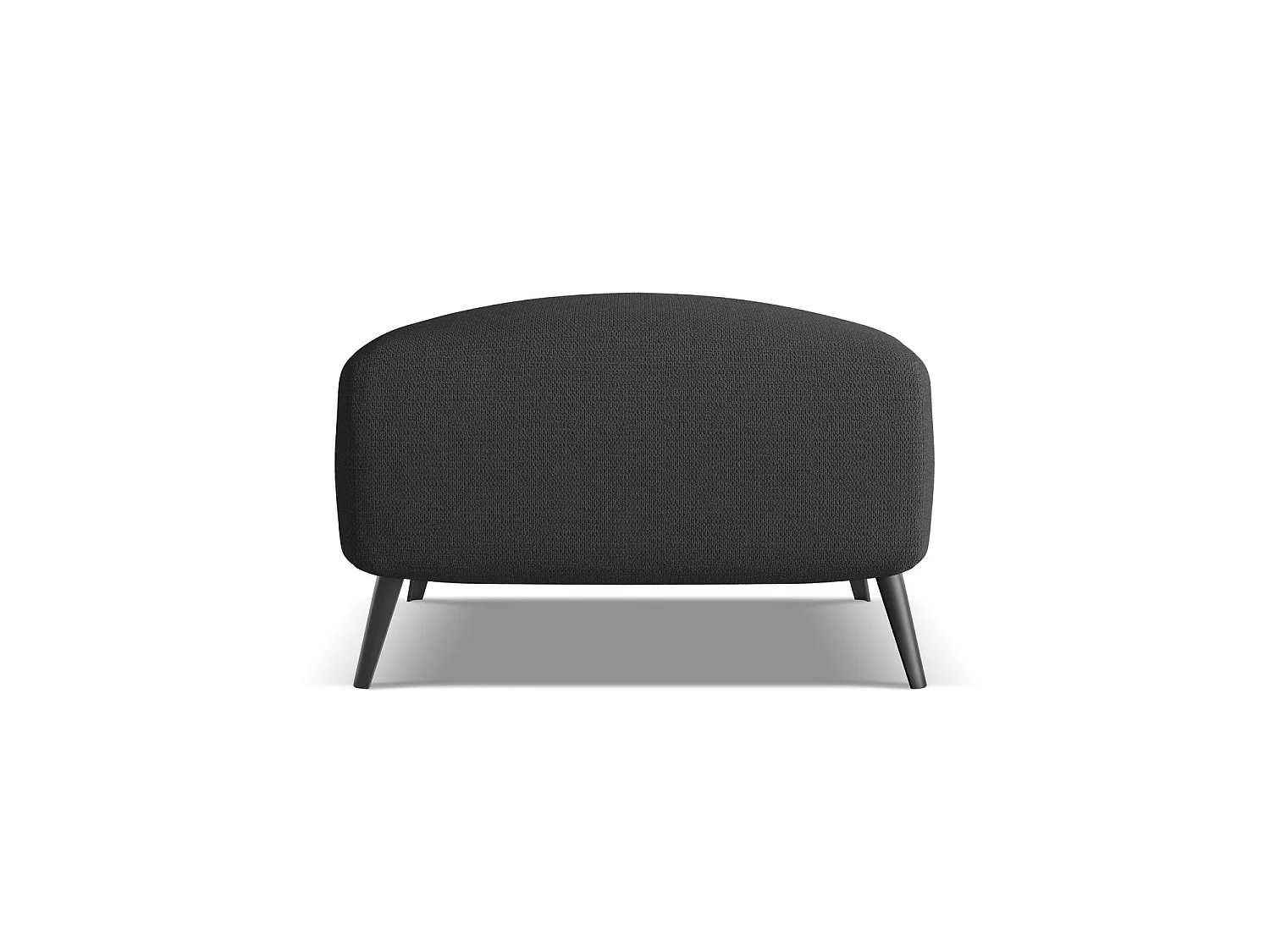 Pouf - Hocker - Chenille - Anthrazit - GENOVA