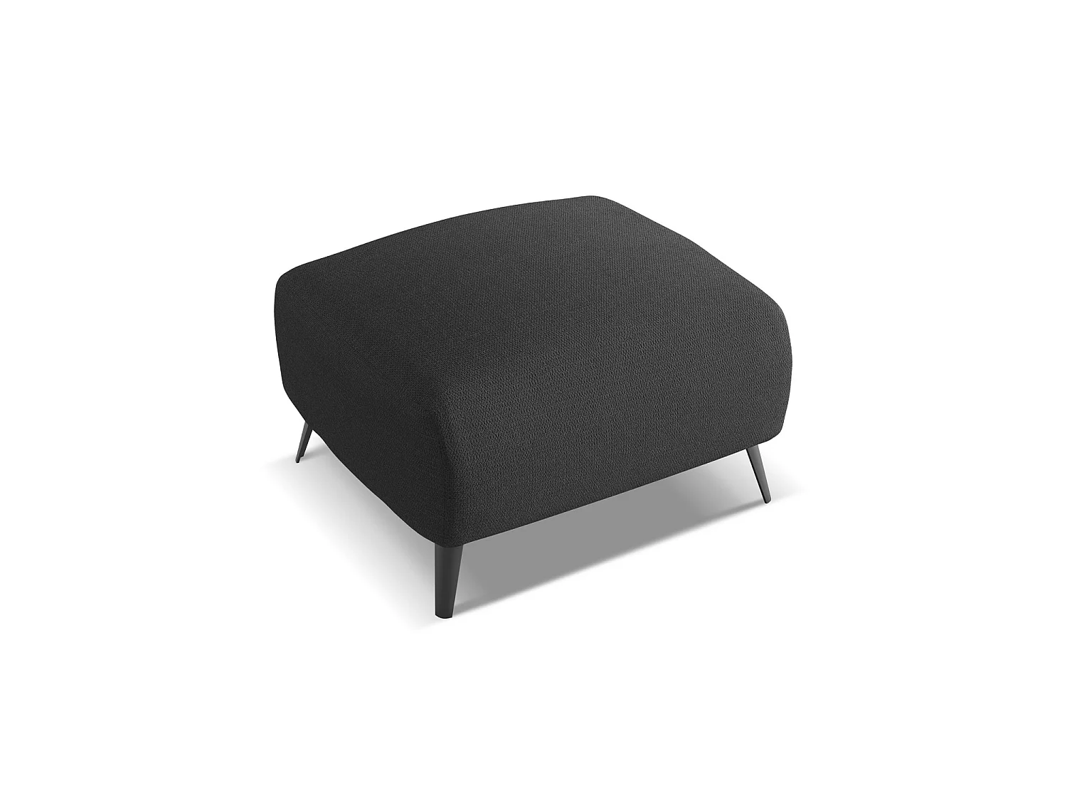 Pouf - Hocker - Chenille - Anthrazit - GENOVA