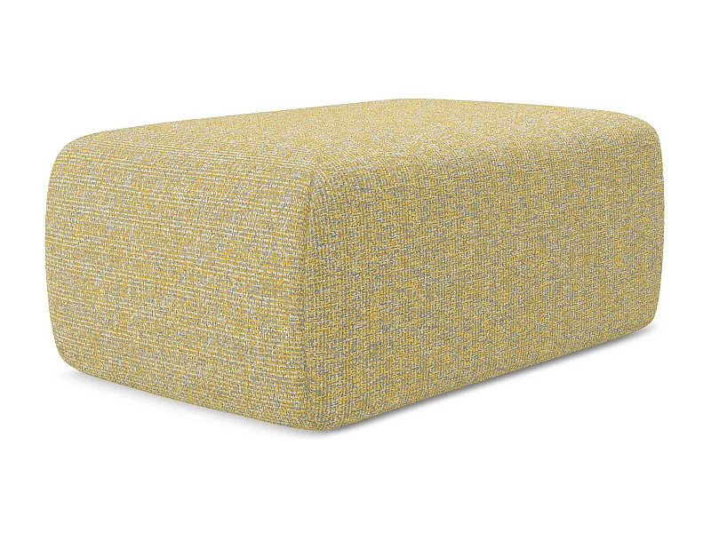 Pouf - Hocker - Strukturstoff - Senf - KAPUA