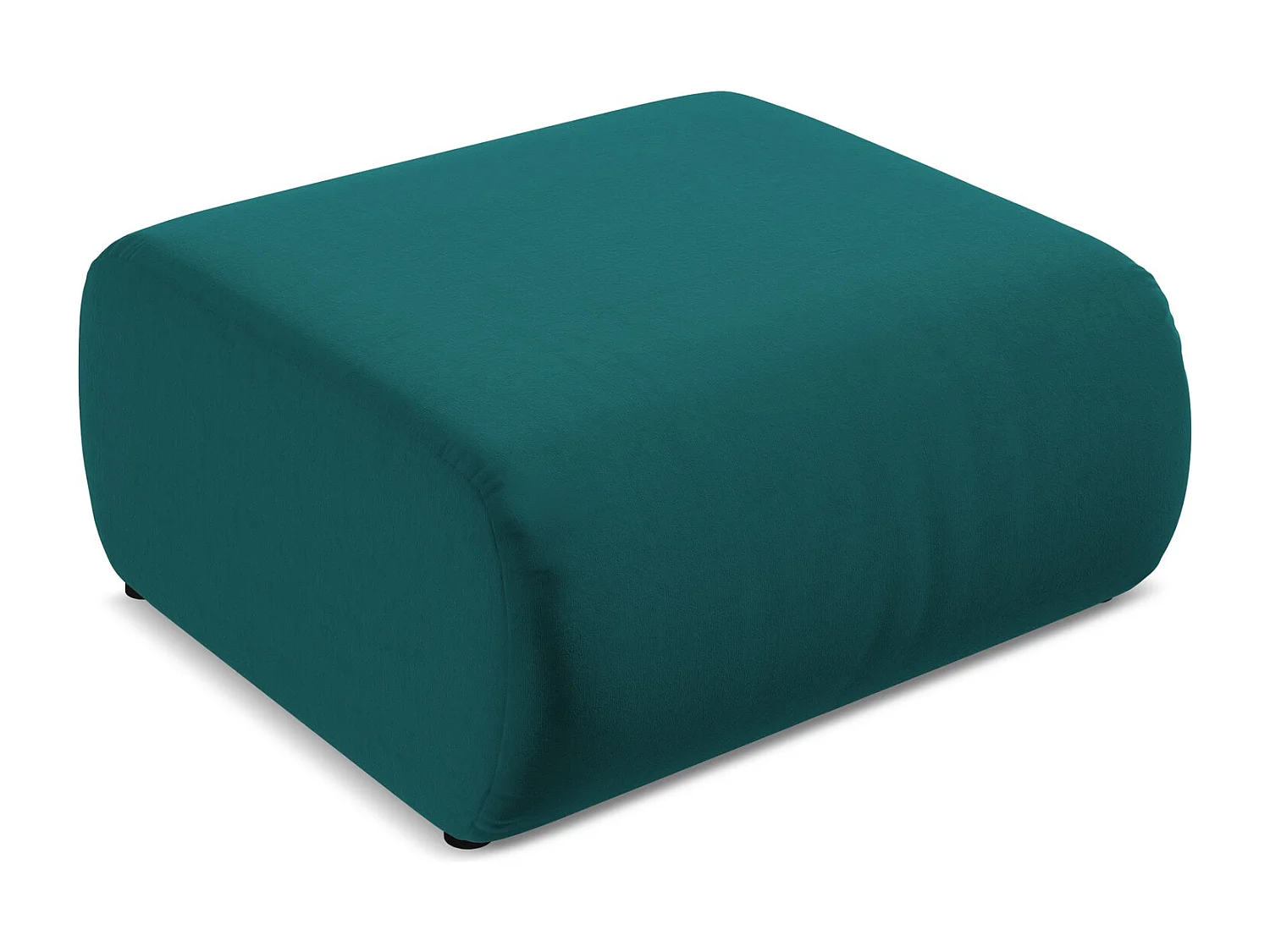 Pouf en velours - marin - EKAHI