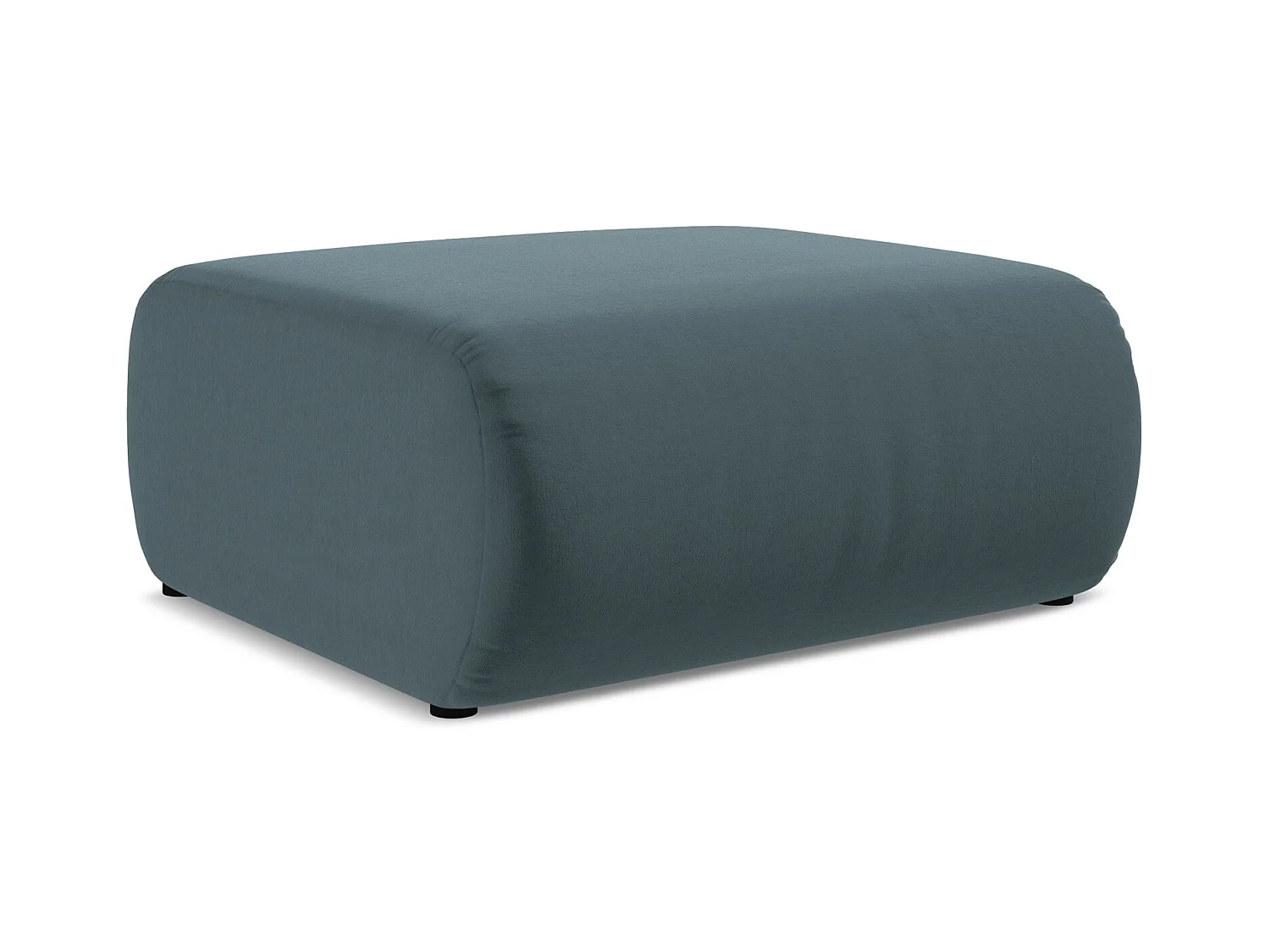 Pouf en velours - marin - EKAHI