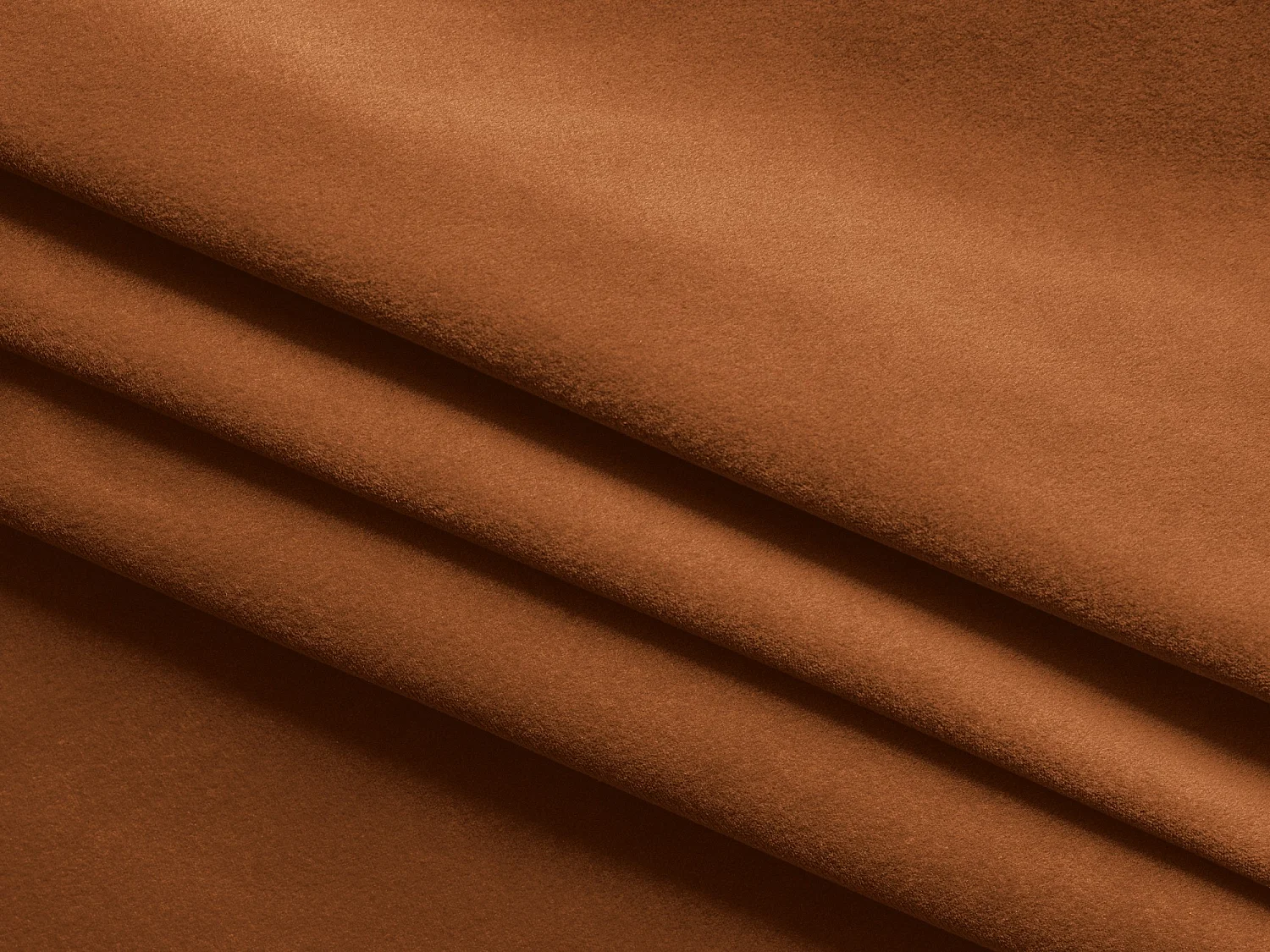 Poef van terracotta velours - KAPUA