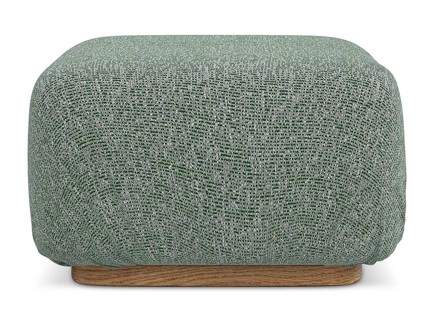 Pouf - Hocker - Strukturstoff - Hellgrün - AILANI