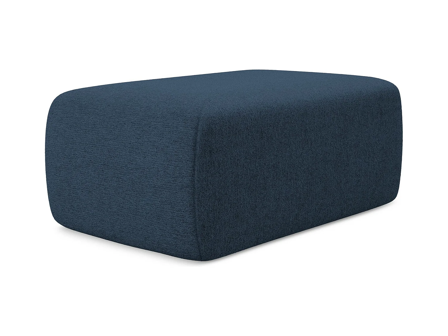 Pouf - Hocker - Chenille - Königsblau - NANEA