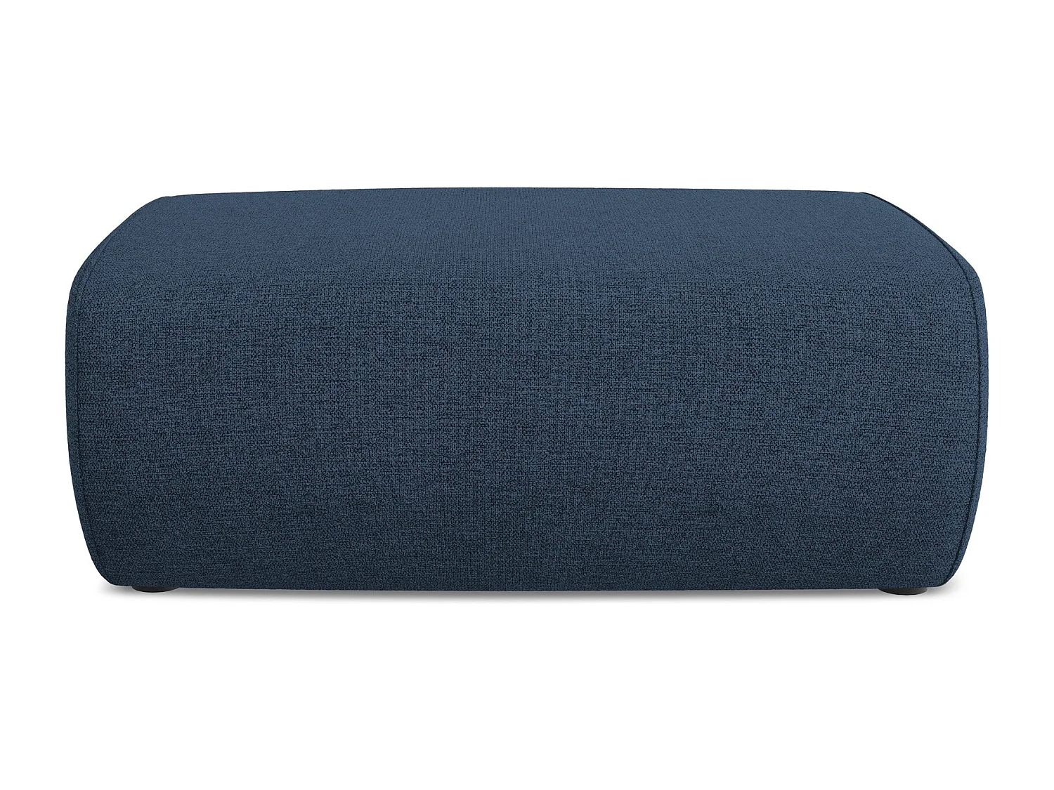 Pufa - z tkaniny szenilowej - królewski niebieski - NANEA