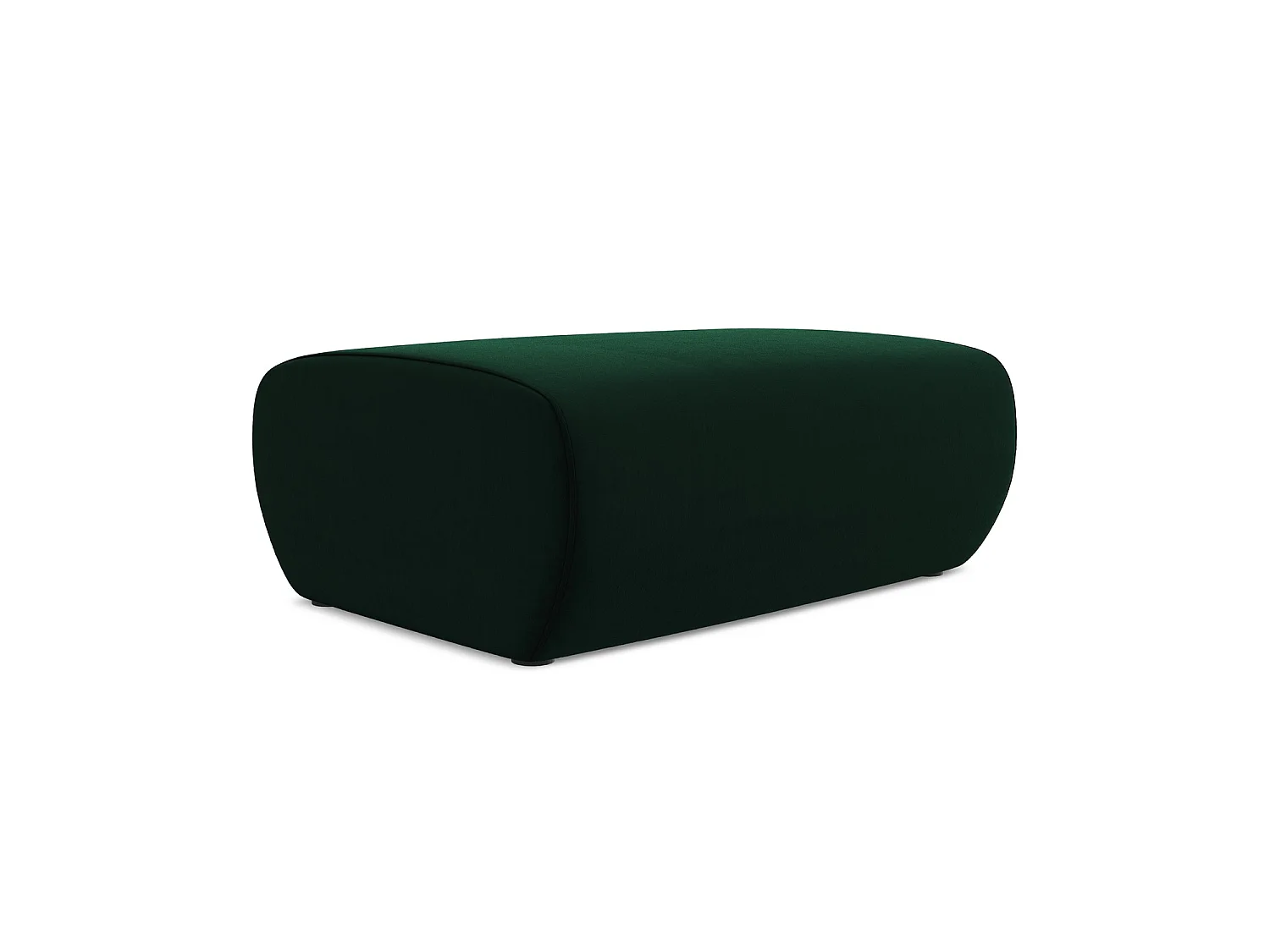 Pouf en velours - bouteille verte - PALERMO