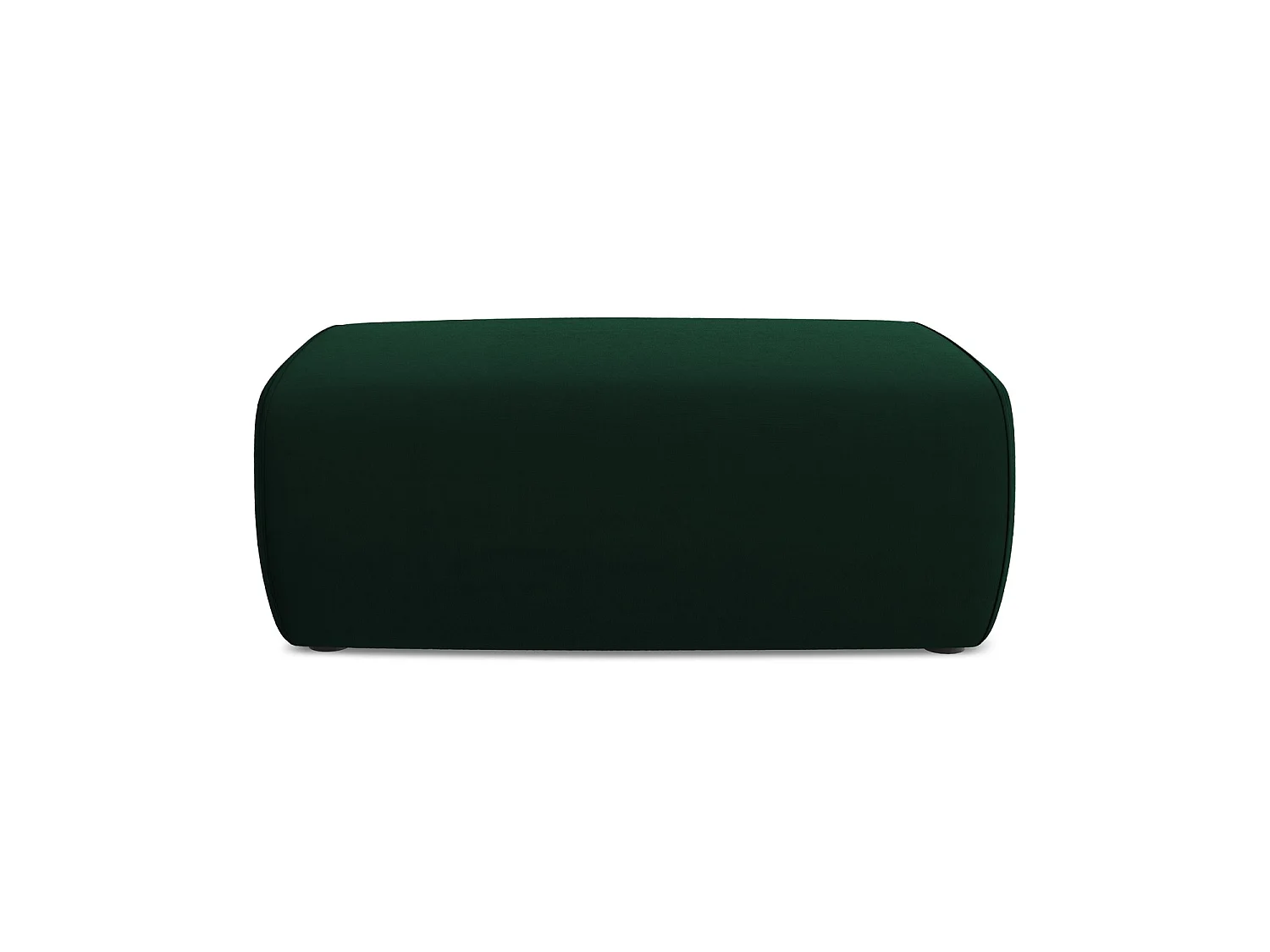 Pouf en velours - bouteille verte - PALERMO