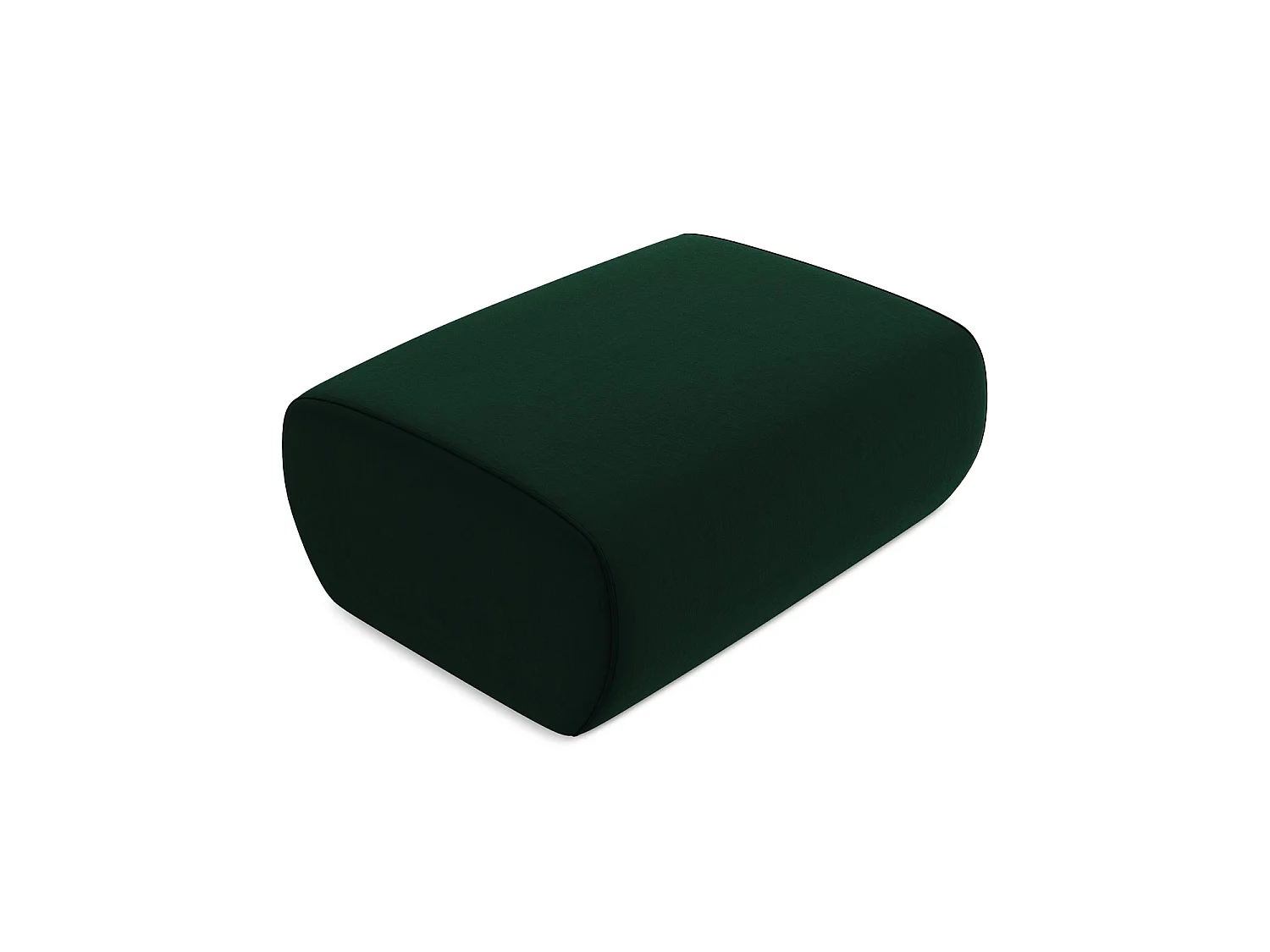 Pouf en velours - bouteille verte - PALERMO