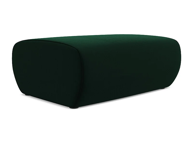 Pouf en velours - bouteille verte - NANEA