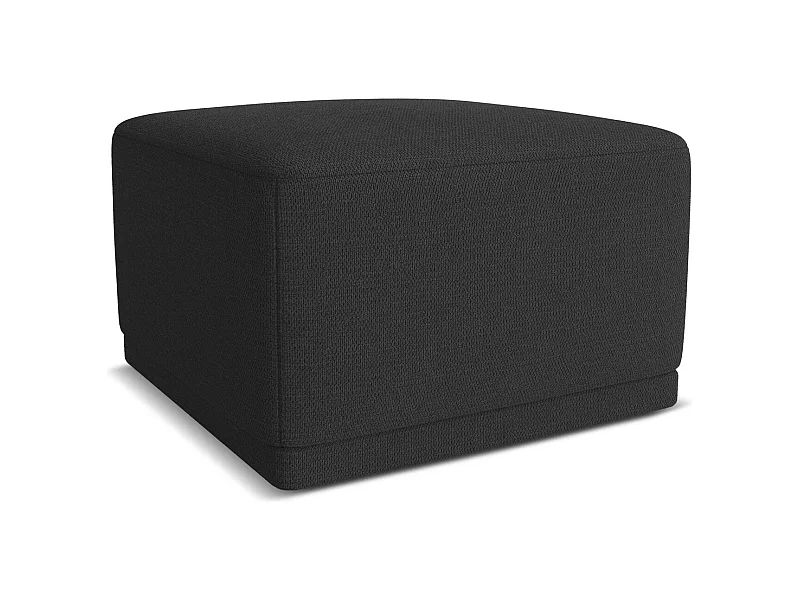 Pouf - Hocker - Chenille - Anthrazit - KAILA