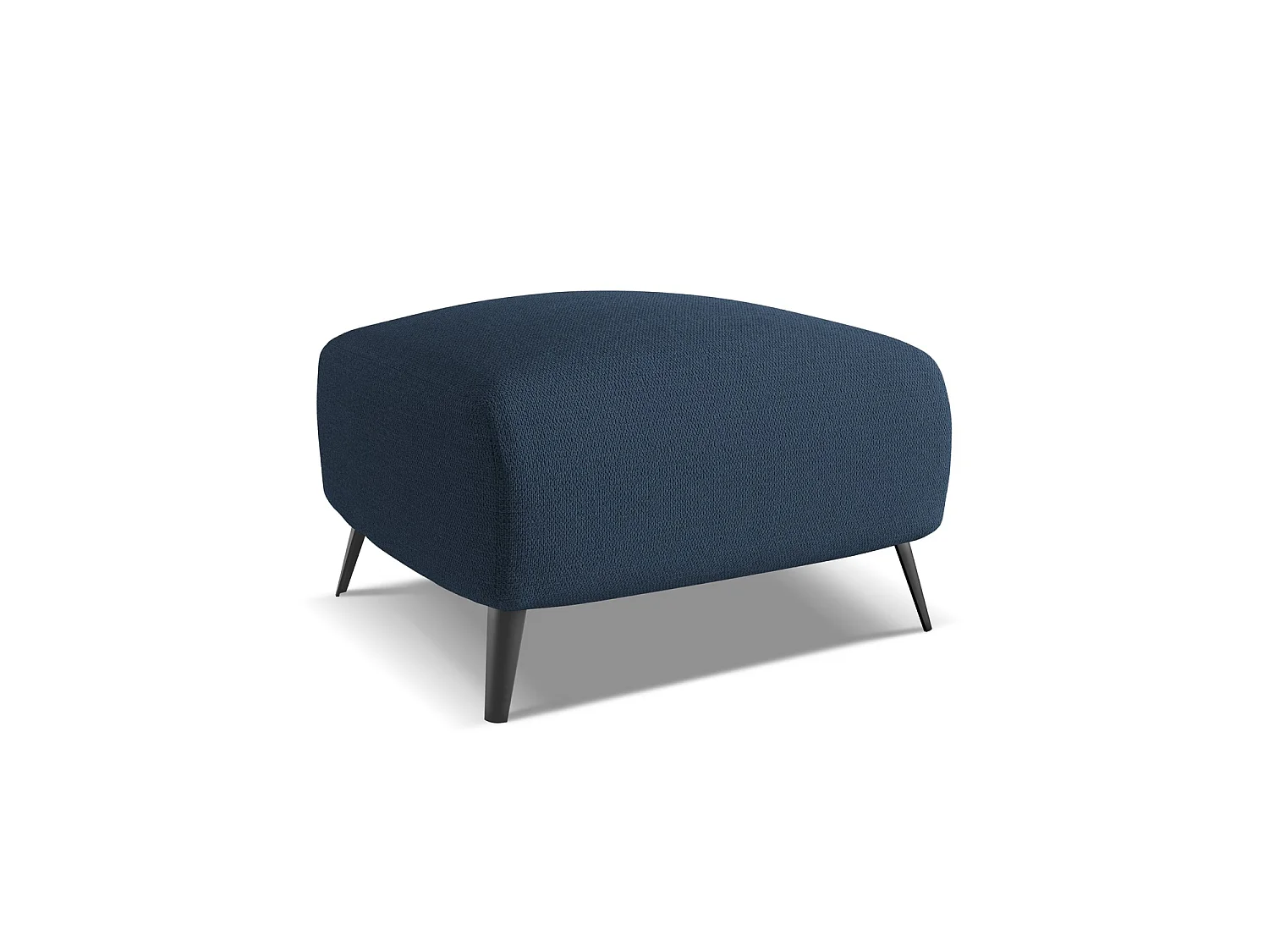 Pouf - Hocker - Chenille - Königsblau - GENOVA