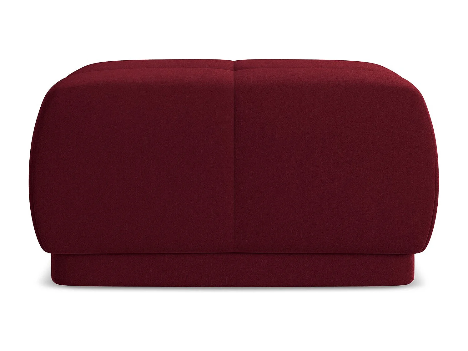 Pouf - Hocker - Samt - Burgund - HOKU
