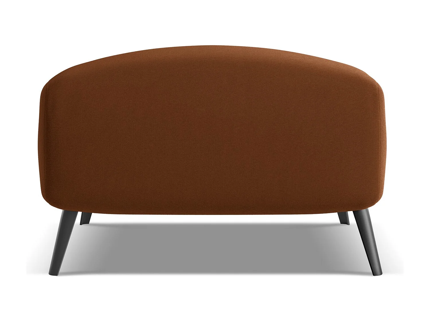 Poef van terracotta velours - MALIE