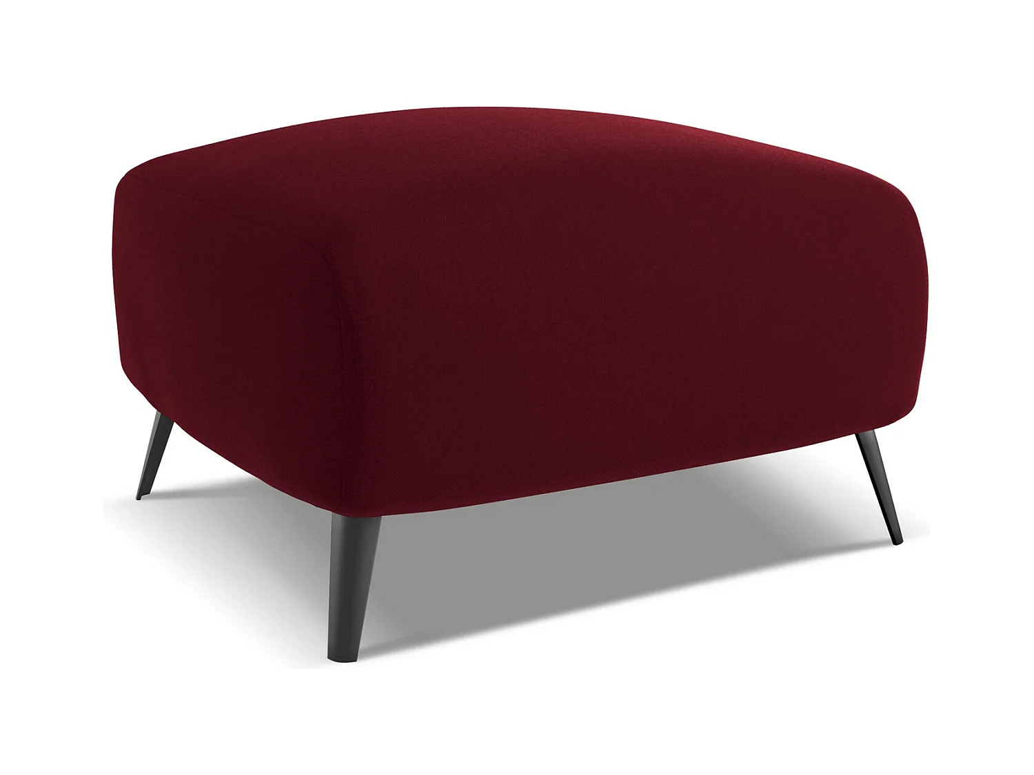 Pouf - Hocker - Samt - Burgund - MALIE
