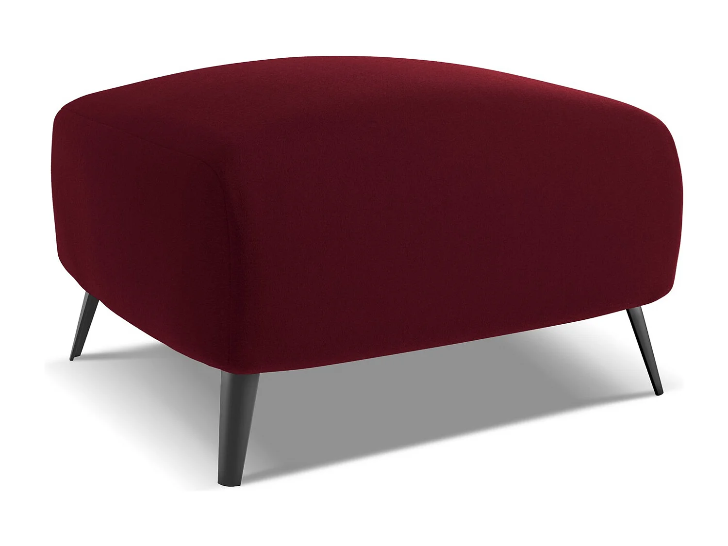 Pouf en velours - bourgogne - MALIE