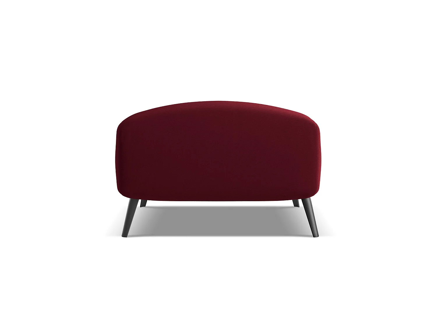 Pouf en velours - bourgogne - GENOVA