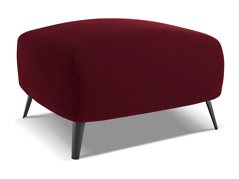 Pouf en velours - bourgogne - MALIE