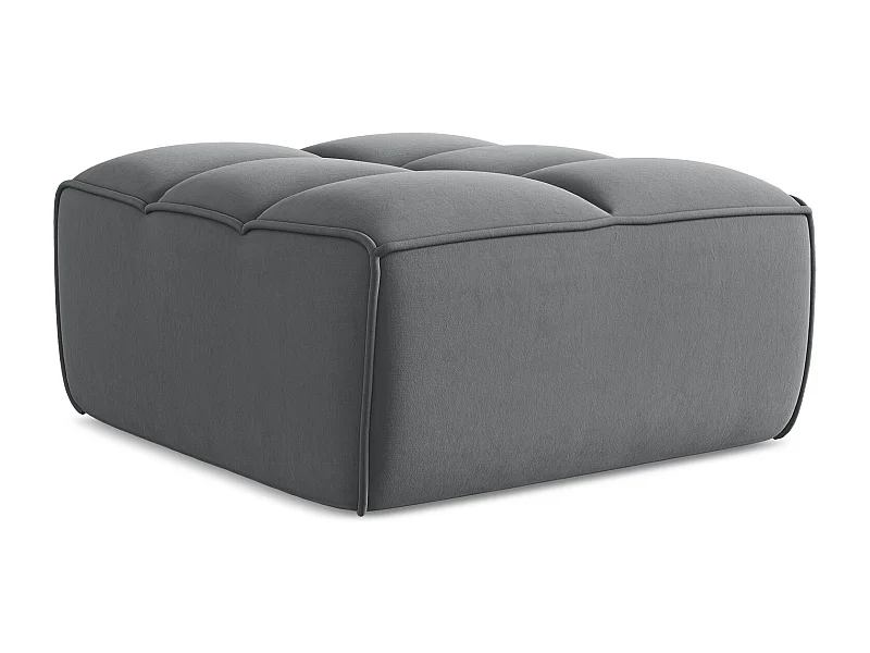 Pouf - Hocker - Samt - Stahl - KALAI