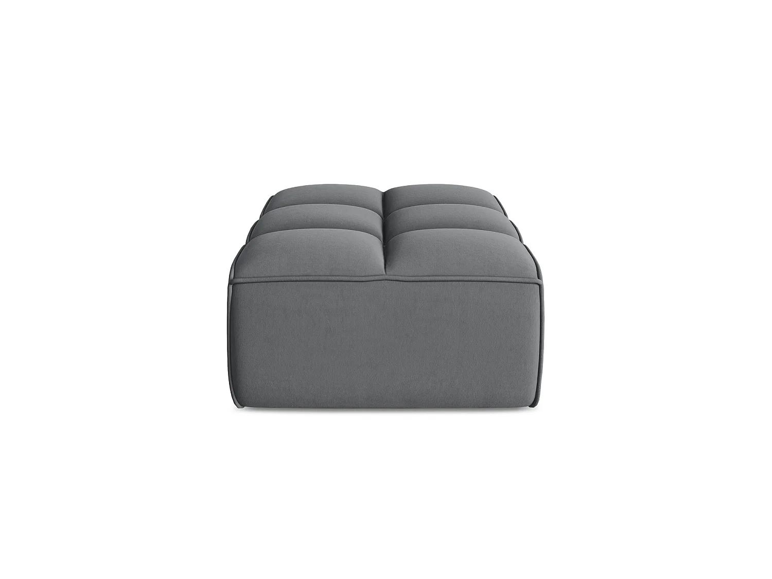 Pouf en velours - acier - BELLUNO