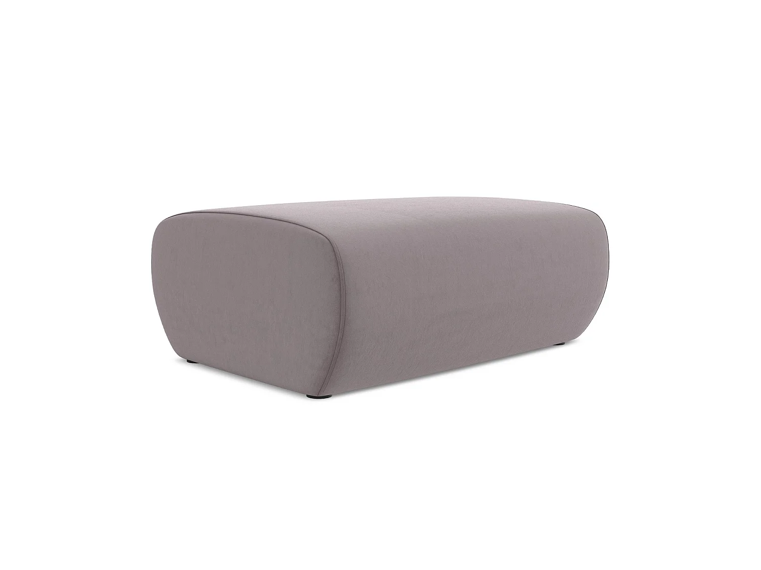 Pouf en velours - lavande - PALERMO