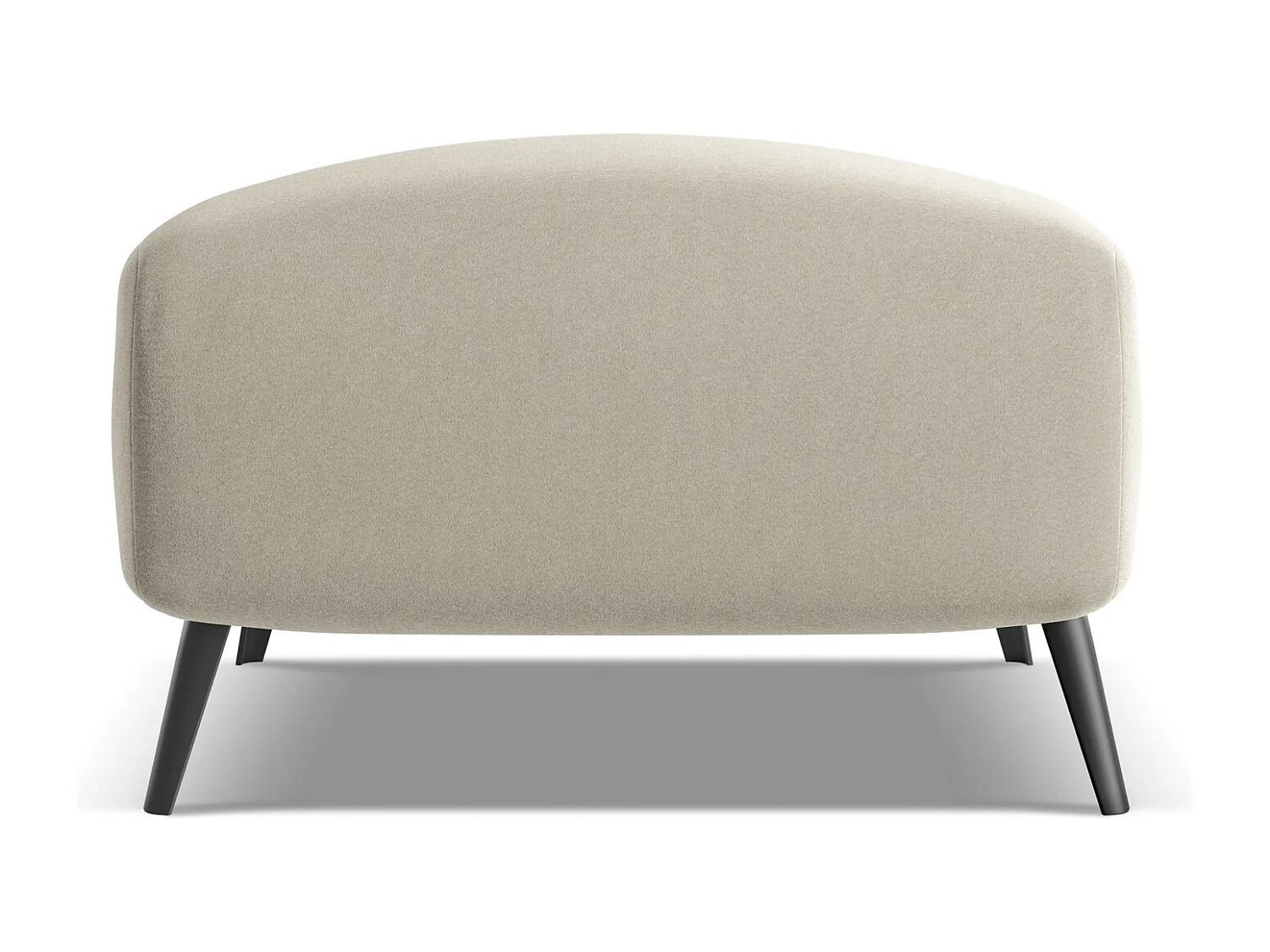 Pouf en velours - perle - MALIE