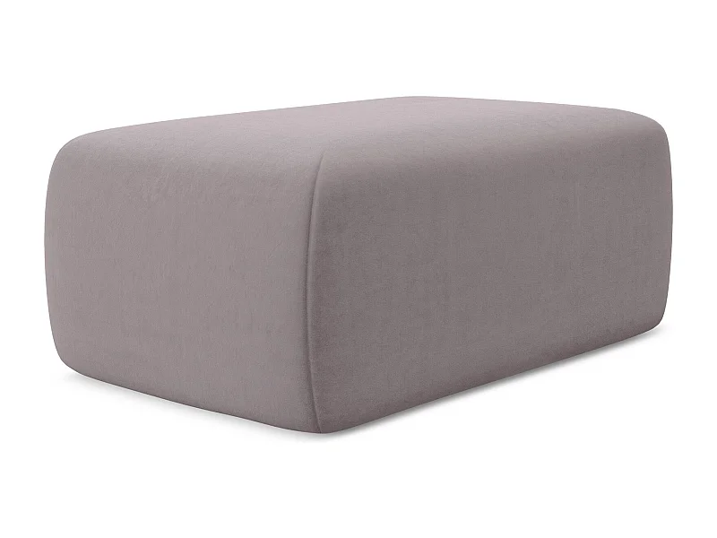 Pouf - Hocker - Samt - Lavendel - KAPUA