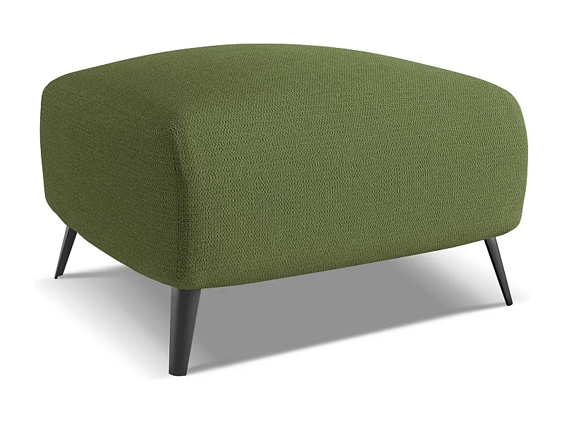 Pouf - Hocker - Chenille - Flaschengrün - MALIE