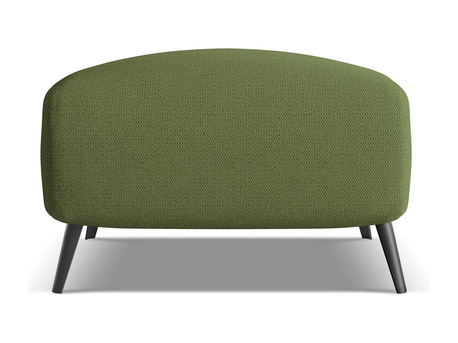 Pouf en tissu chenille - bouteille verte - MALIE