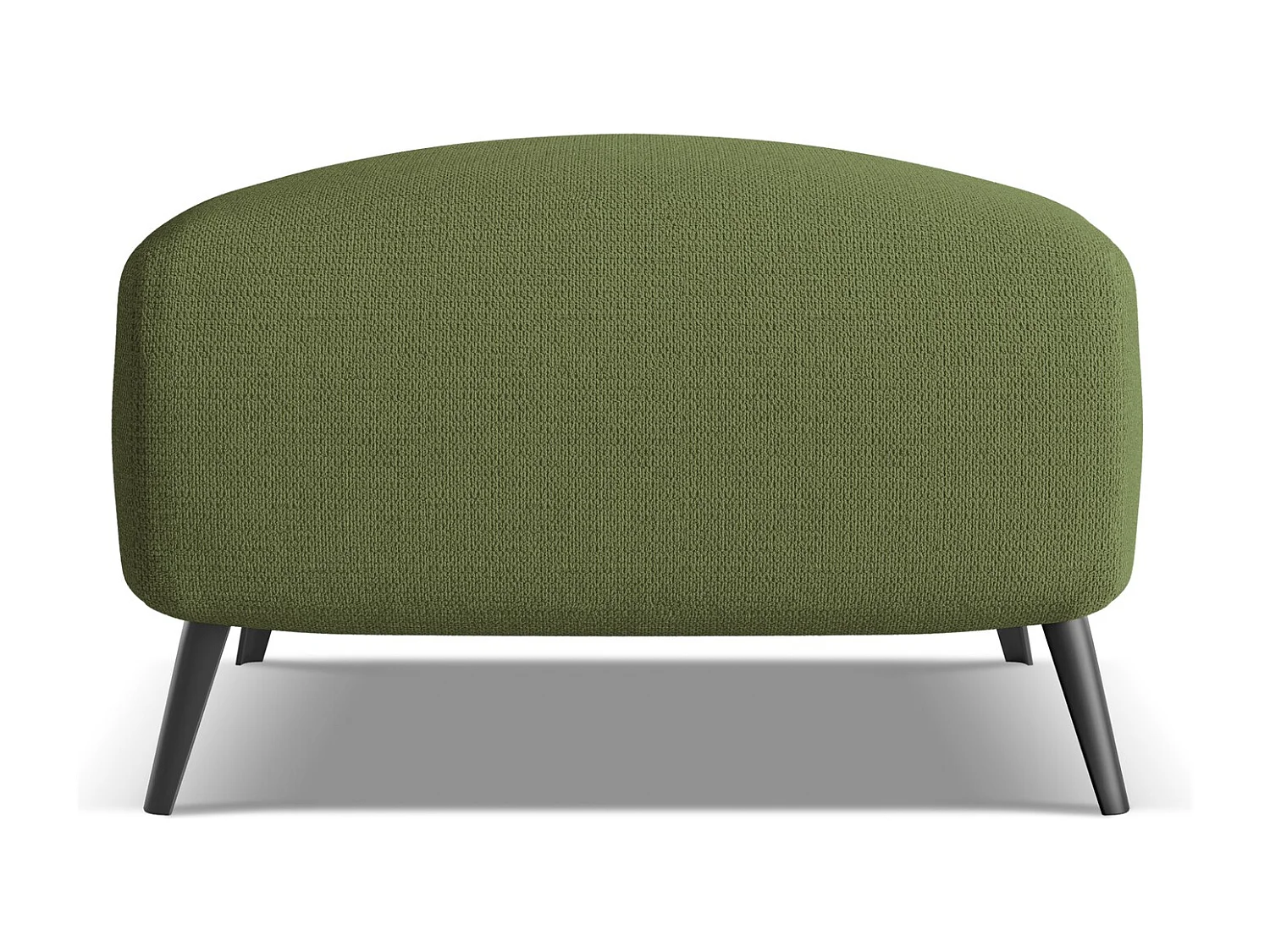 Pouf en tissu chenille - bouteille verte - MALIE