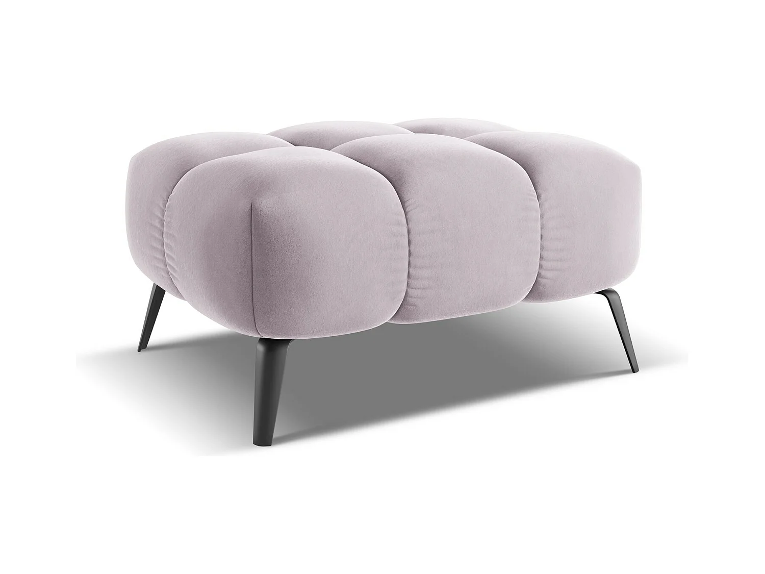 Pouf - Hocker - Samt - Lavendel - NALU