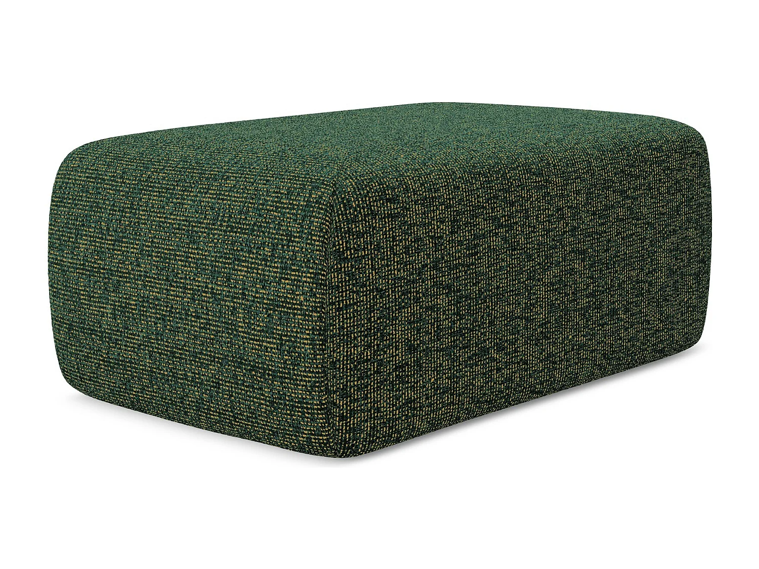 Pouf en tissu texturé - vert - KAPUA