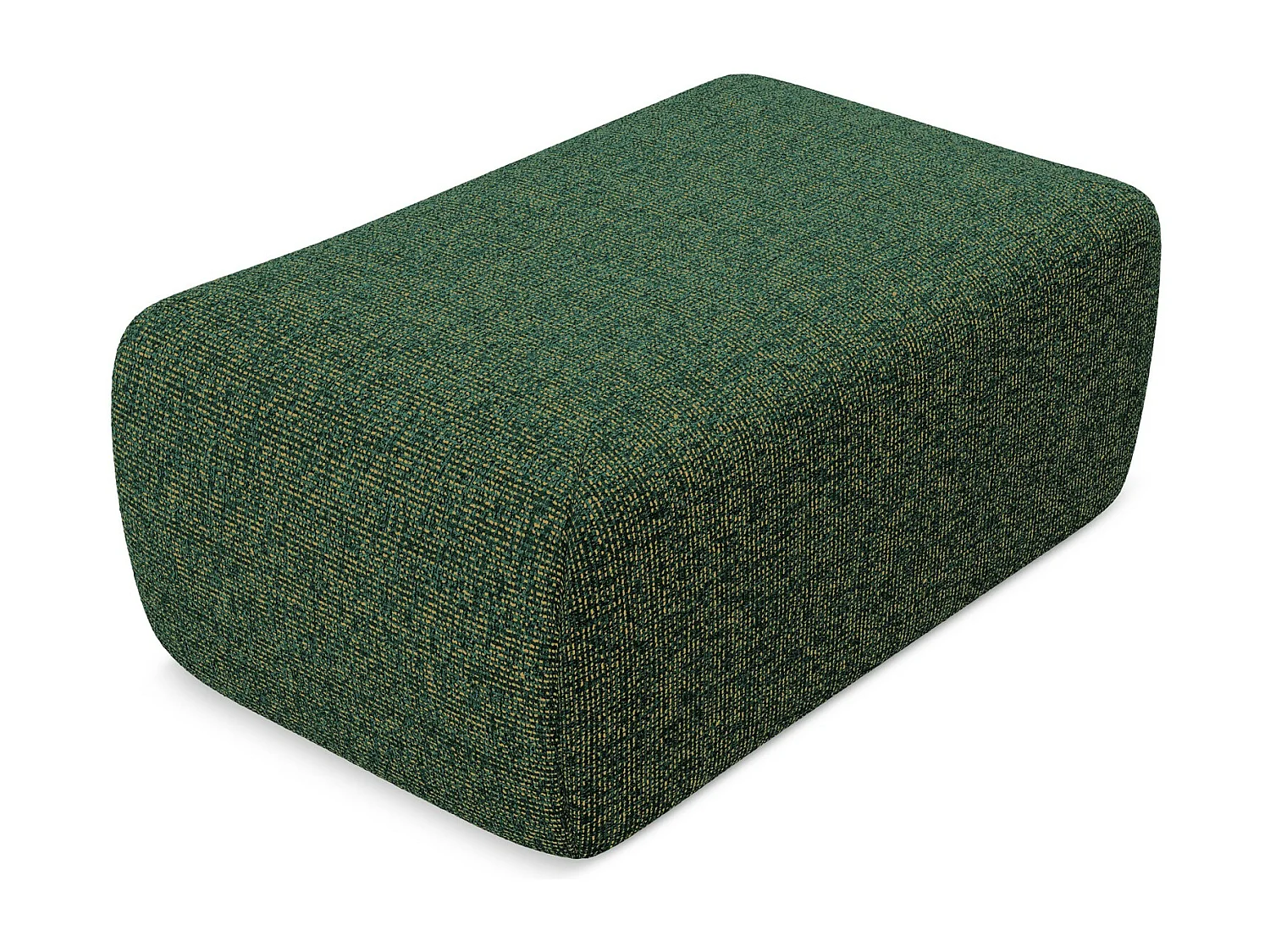 Pouf en tissu texturé - vert - KAPUA