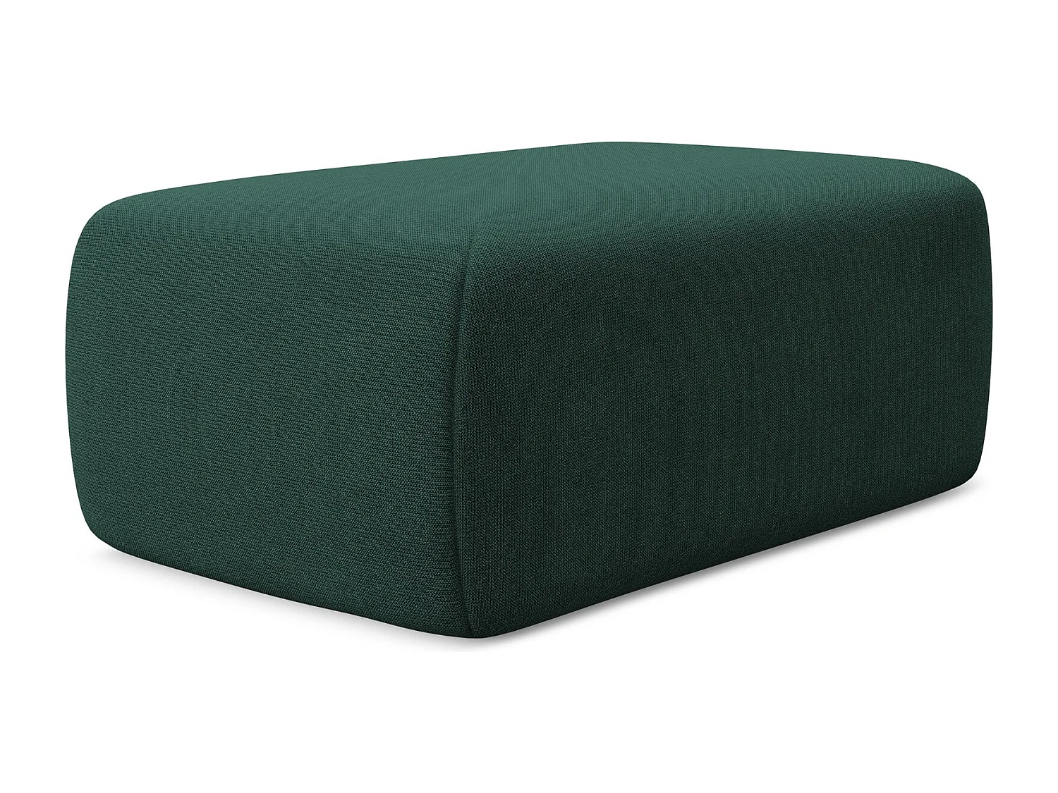 Pouf en tissu texturé - bouteille verte - KAPUA
