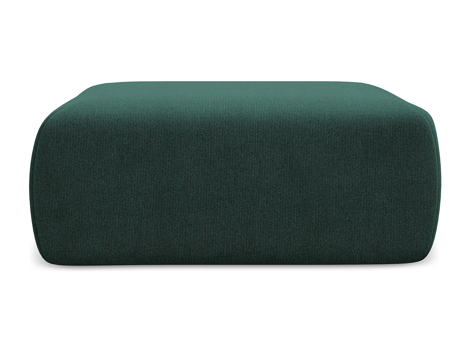 Pouf en tissu texturé - bouteille verte - KAPUA